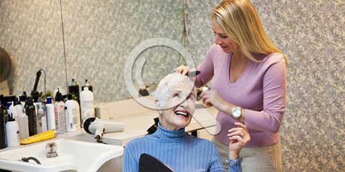 Le salon de coiffure de la Villa Segré